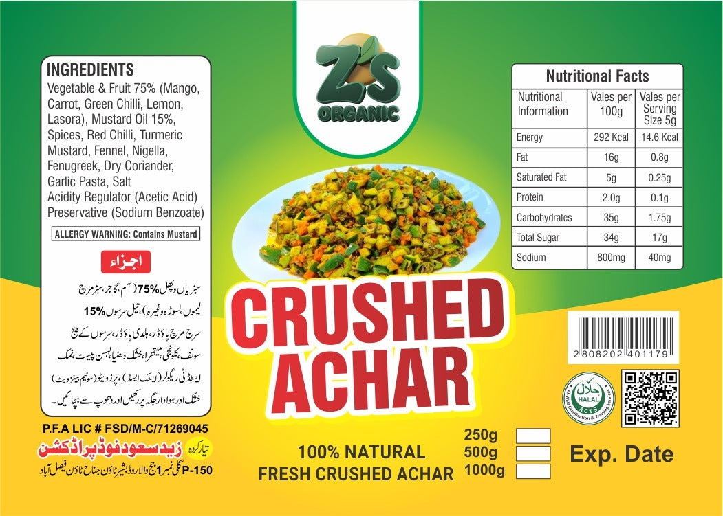 "CRUSHED ACHAR:PERFECT FOR EVERY MEAL